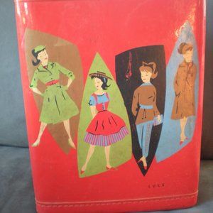 VINTAGE LUCE Mostly Red Doll Case/Trunk/Wardrobe